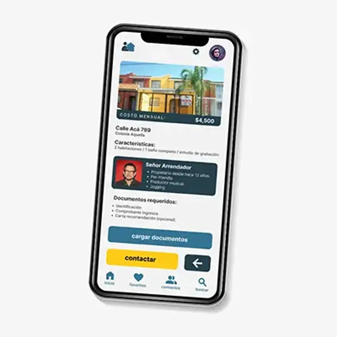 rentIT app mockup